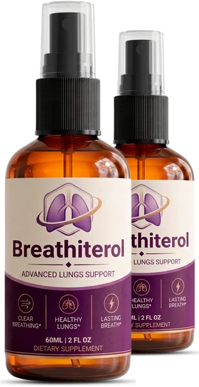 Breathiterol two oral spray bottles